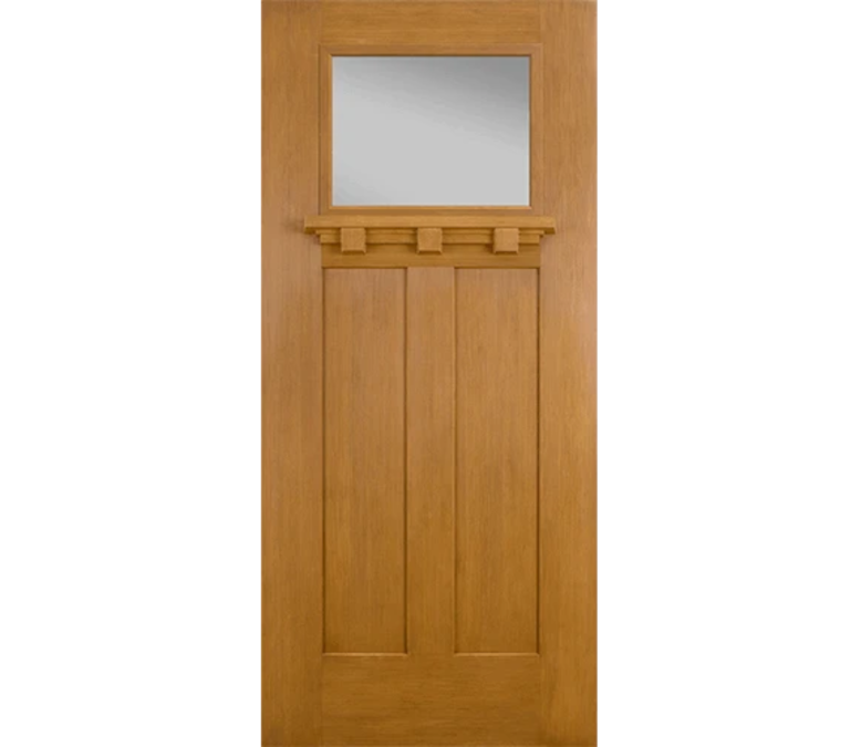 Madison Craftsman Light Fiberglass Entry Door