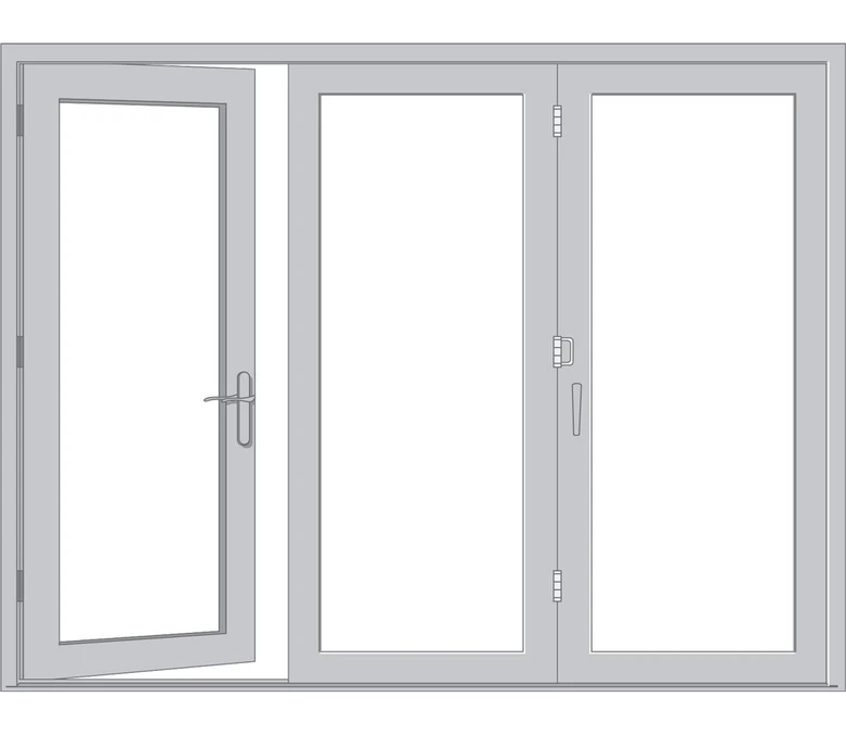 Madison Pella Architect Reserve Series Contemporary Bifold Patio Door