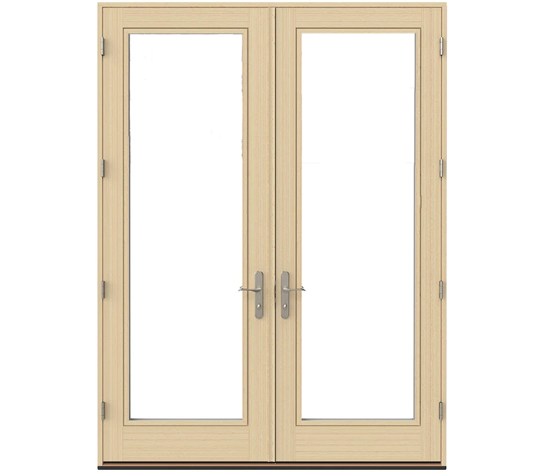 Madison Pella Lifestyle Series Wood Double Hinged Patio Doors