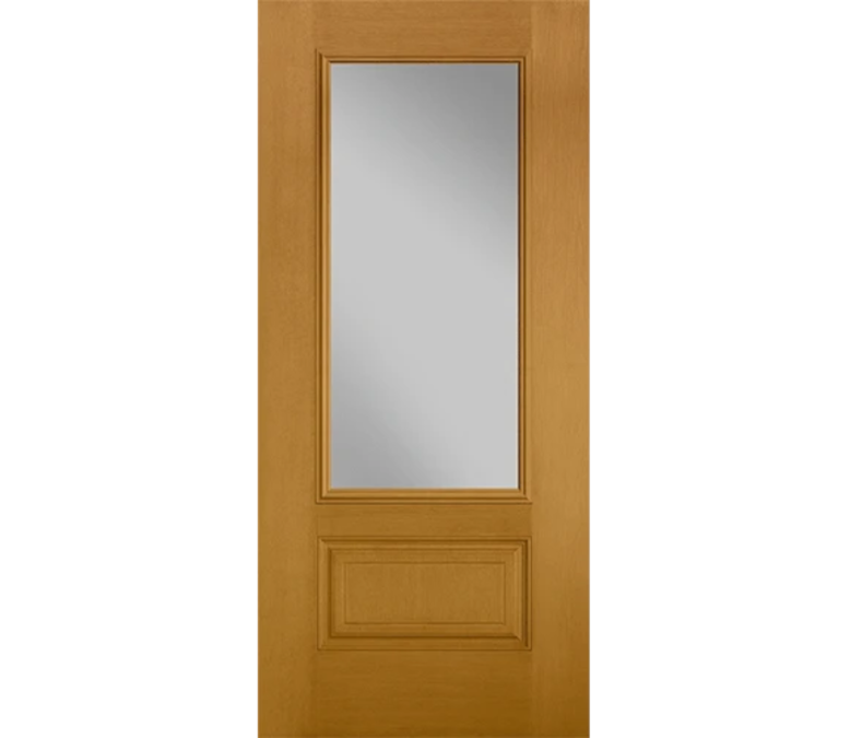 Madison Three Quaters light Fiberglass Entry Door